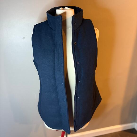 Croft & Barrow NWT Classic Quilted Vest Navy Sky Captain Blue Womens Med Winter - Picture 2 of 15